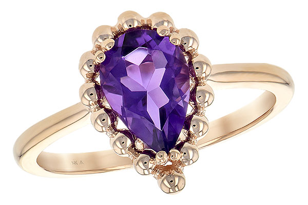 A216-86344: LDS RING 1.06 CT AMETHYST