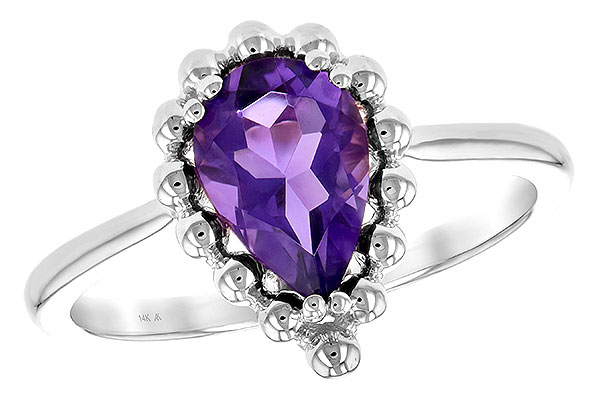 A216-86344: LDS RING 1.06 CT AMETHYST