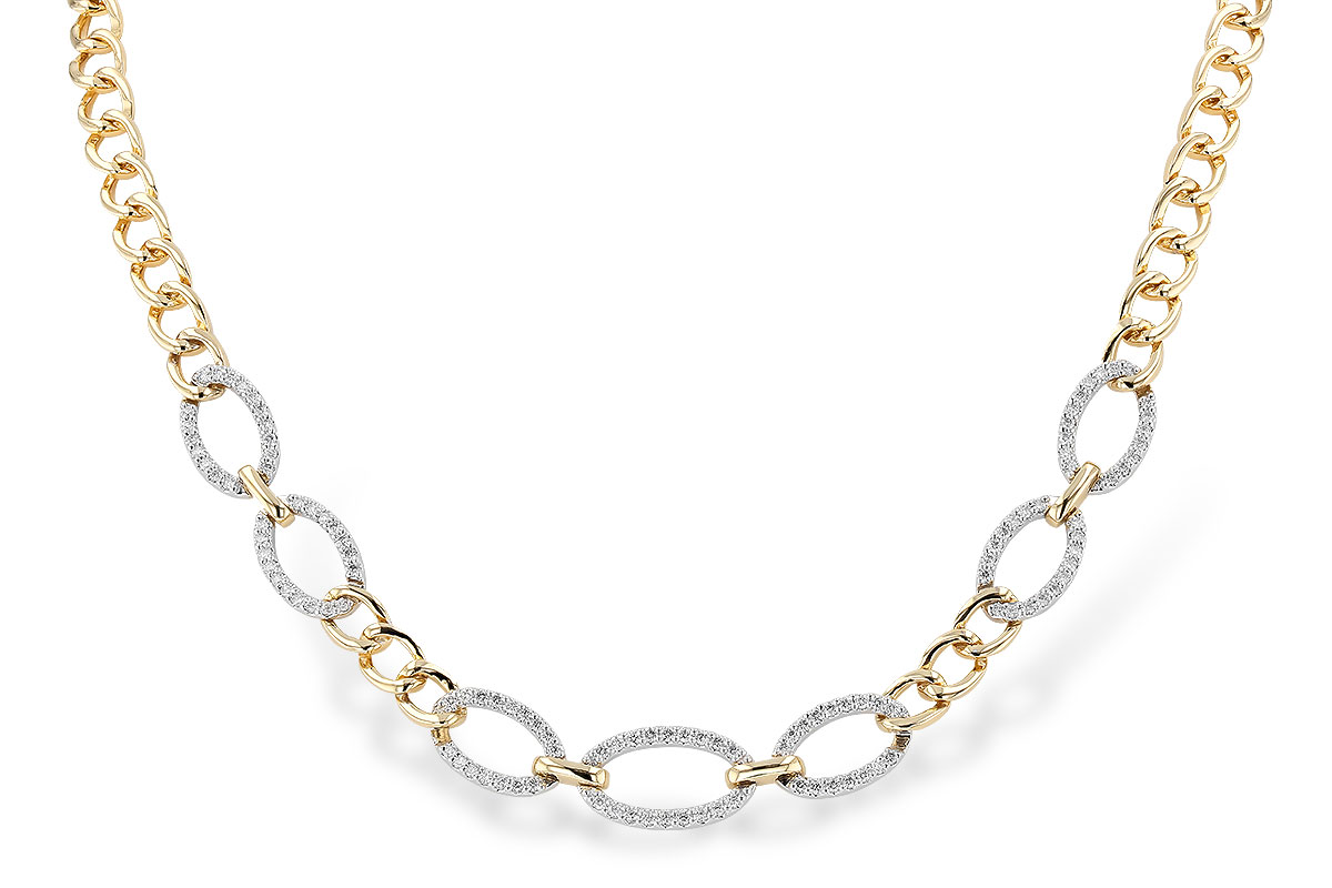 A301-39044: NECKLACE 1.12 TW (17")(INCLUDES BAR LINKS)