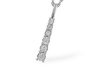 B301-45380: NECKLACE .25 TW
