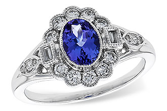 B302-29062: LDS RG .80 TANZANITE 1.20 TGW (7x5MM OV)