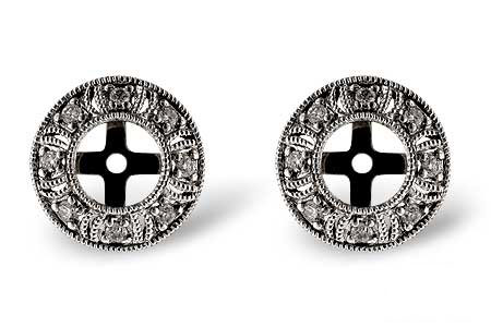 C027-81744: EARRING JACKETS .12 TW (FOR 0.50-1.00 CT TW STUDS)