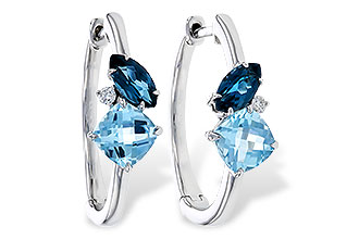E302-31735: EARRINGS 1.82 TW BLUE TOPAZ 1.86 TGW