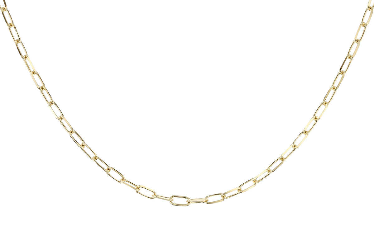 G301-42698: PAPERCLIP MD (18", 3.10MM, 14KT, LOBSTER CLASP)