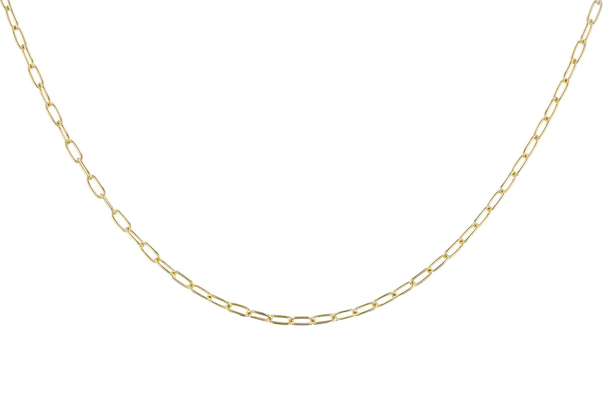 G302-28098: PAPERCLIP SM (16IN, 2.40MM, 14KT, LOBSTER CLASP)