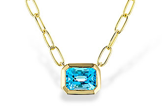 G302-33625: NECKLACE 1.20 SWISS BLUE TOPAZ (18")