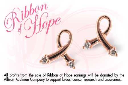 H027-81780: PINK GOLD EARRINGS .07 TW