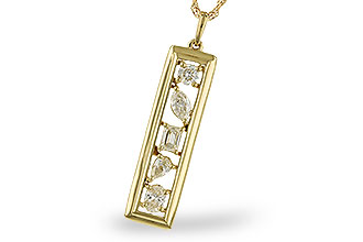 K301-45389: NECKLACE .85 TW FANCY CUT DIAMONDS