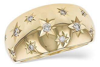 L303-19061: LDS DIA WEDDING RING .18 TW